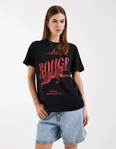 Черная футболка с леопардовым принтом ASOS DESIGN Regular