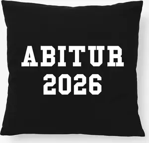 Подушка Huuraa, подарок на выпускной 2026, 40x40 см, с наполнителем из черного хлопка, украшение на выпускной 2026 Hellweg Druckerei