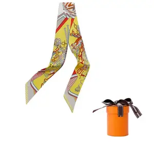 HERMES Шёлковая лента, Yellow