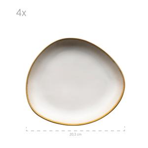 Комбинированный сервиз 16 предметов la sinfonia Mäser, белый/бежевый