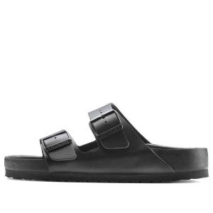 Тапочки arizona natural leather sandals 'black' Birkenstock, черный