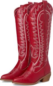 Женские вестерн-сапоги MIA Locklyn, Deep Red/Off White