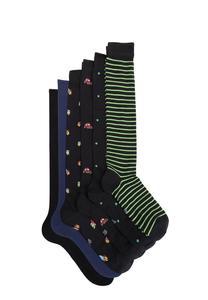 Носки выше колена 6-PACK ELEGANT GIFT BOX Ciocca, темно-синий