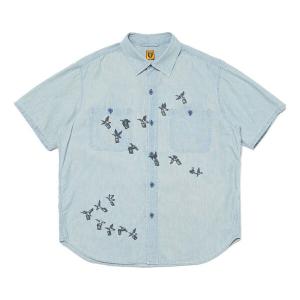 Рубашка chambray shirt 'blue' Human Made, синий