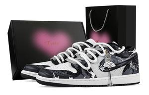 Jordan Air 1 Breeze Caress Heart Box Low top Vintage баскетбольные кроссовки Unisex Navy Blue