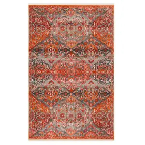 Винтажный персидский тростниковый ковер цвета морской волны Safavieh, 61x244 см