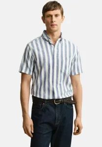 Рубашка в полоску с коротким рукавом Gant, Vintage Blue
