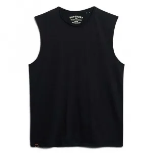 Футболка без рукавов Superdry Raw Edge Slub, черный