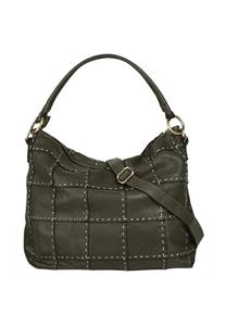 Шопер, натуральная кожа, сделано в Италии Samantha Look, зеленый