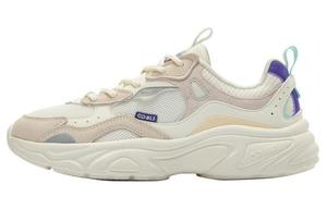 Кроссовки женские с низким верхом белый/фиолетовый Qiaodan