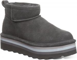 Женские ботинки BEARPAW Retro Shorty | Удобная теплая шерстяная подкладка | Зимние ботинки для женщин | Несколько цветов и размеров, Graphite