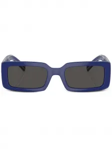 Солнцезащитные очки в прямоугольной оправе с логотипом DOLCE & GABBANA, синий
