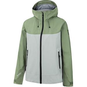Анта Аутдор Коллекшн дышащая ветровка женская жемчужно-серая/рудная зеленая