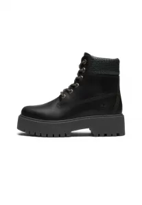 Уличные ботильоны на шнуровке Timberland, Black Full Grain W Black