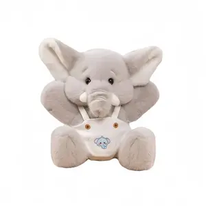 Плюшевая кукла Cute Bruh Elephant LALABABY, серый