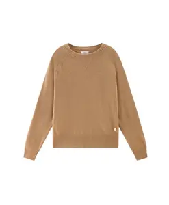 Классический свитер с круглым вырезом Woolrich, коричневый