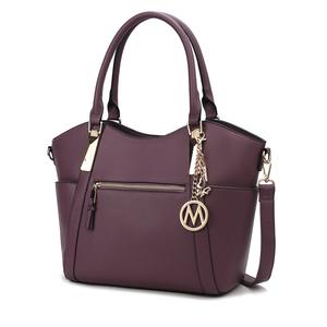 Женская сумка-шоппер Janise Solid Tote из веганской кожи от Mia K MKF Collection By Mia K., фиолетовый