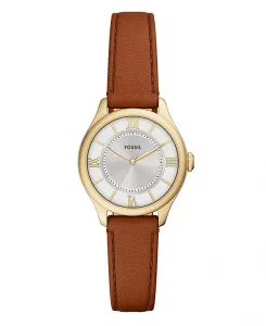 Женские часы Fossil Gilmore с тремя стрелками, коричневые, из крокодиловой кожи, 28 мм Macy'S, brown
