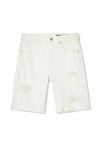 Джинсовые шорты Bershka, белый