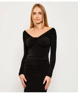 Блуза Slim fit Patrizia Pepe, черный