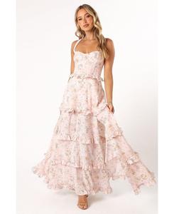 Женское многоярусное макси-платье Lillee Petal and Pup, No Color