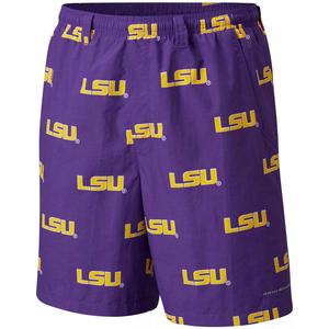 Мужские фиолетовые шорты Columbia LSU Tigers Big & Tall с задней спинкой
