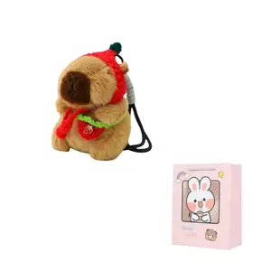 Вязаная кукла капибара плюшевый брелок высота 13см CHONGRONGLIANYU