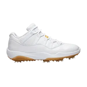 Бутсы Air Jordan Air Jordan 11 Low Golf 'Metallic Gold' Sample, белый