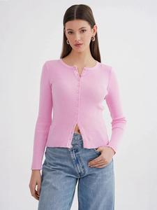 MixRay Кардиган из трикотажа в розовом цвете
