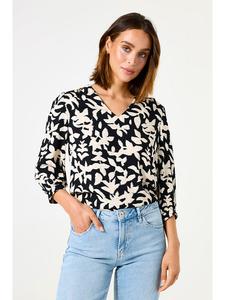 Черно-белая блузка Garcia