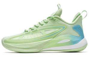 Баскетбольные кроссовки Light Feathers 3-го поколения V3 для мужчин с низким верхом, зеленые/синие Xtep