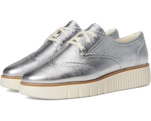 Кроссовки Cole Haan Grand City, женские, серебристые, кожаные, повседневные, ZAP22 Cole Haan, серебряный