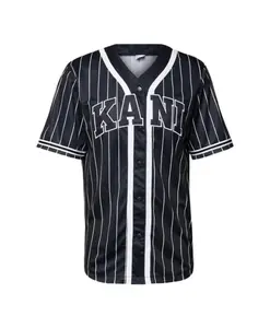 Повседневная бейсбольная рубашка с логотипом с засечками. Karl Kani, черный