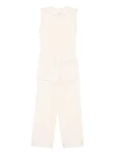 Комплект Willa из топа и брюк Reformation, нейтральный