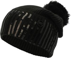 Женская шапка-манжета Michael Kors с пайетками, Black/Black