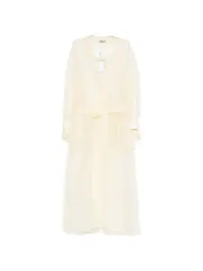 Пальто с поясом Herno, бежевый