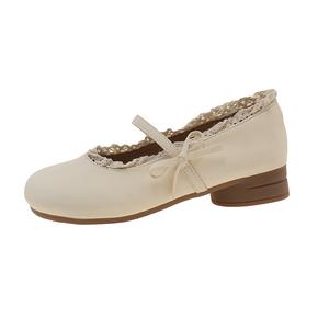 Boldi Kuki Туфли Мэри Джейн на массивном каблуке женские абрикосовые эксклюзивная коробка и носки, цвет Apricot (Exclusive Box+Socks)