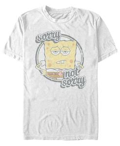 Мужская футболка с короткими рукавами и круглым вырезом «Извините, не сожалею» Fifth Sun, белый