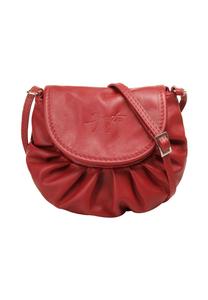 Сумка через плечо, натуральная кожа, производство Италия Samantha Look, красный