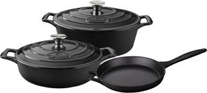 Набор посуды La Cuisine, 5 предметов, черный