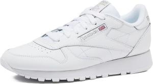 Кроссовки Reebok Classic Leather для мужчин, белый/серый