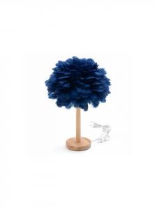 Cofi 1453 Настольная светодиодная лампа 43 × 30 см, декоративная лампа с перьями, 110-240 В, синего цвета