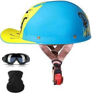 Шлем мотоциклетный YIYHFKM Baseball, серый / желтый