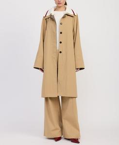 Женский длинный тренч Marleigh En Saison, Khaki Ivory Burgundy