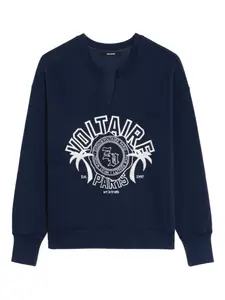 Толстовка с вышивкой Zadig&Voltaire, синий