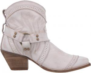 Женские ботильоны Dingo с вышивкой в виде мармеладного мишки, открытый носок, на среднем каблуке 2-3 см, светло-белые