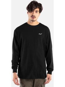 Reell Футболка с длинным рукавом «Small Script Longsleeve» черного цвета