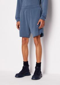 Мужские эластичные шорты с логотипом AX A|X Armani Exchange, Blue Avio