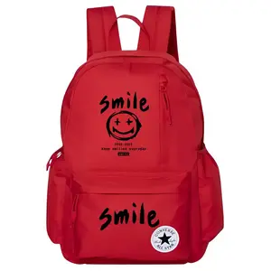 Converse Полиэстеровый рюкзак средний размер унисекс красный, Smile 2