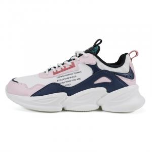 Кроссовки женские с низким верхом цвета слоновой кости/облако-розовый Qiaodan